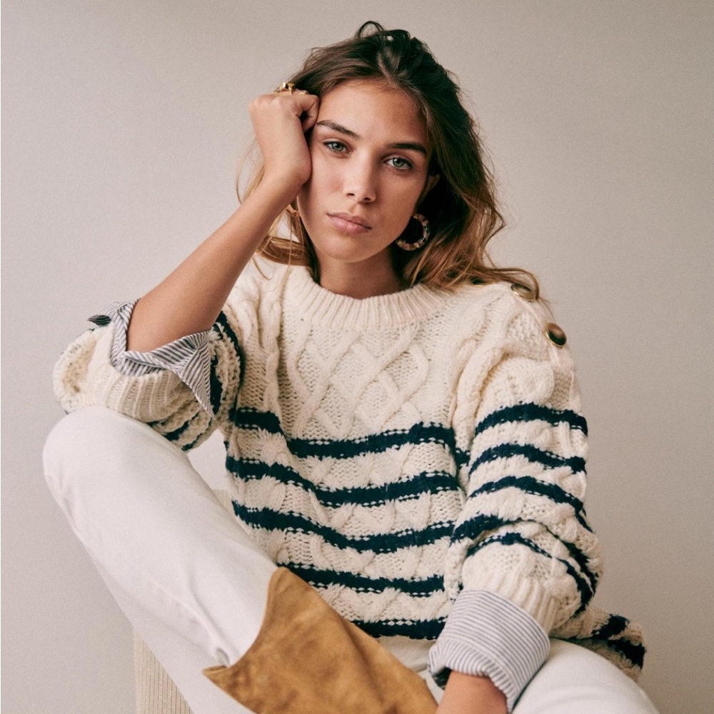 Sézane Striped James Jumper (Small)